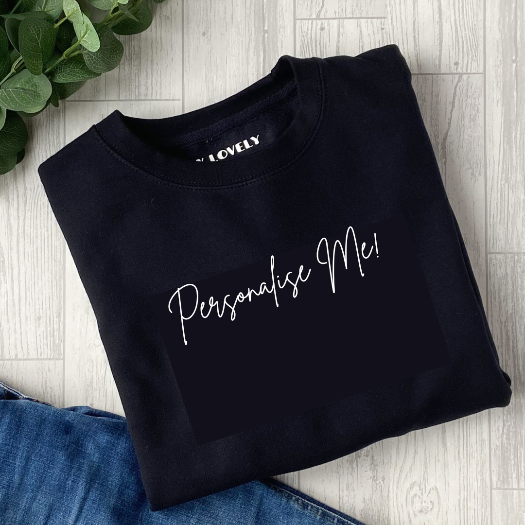 Personalised Ladies Sweatshirt