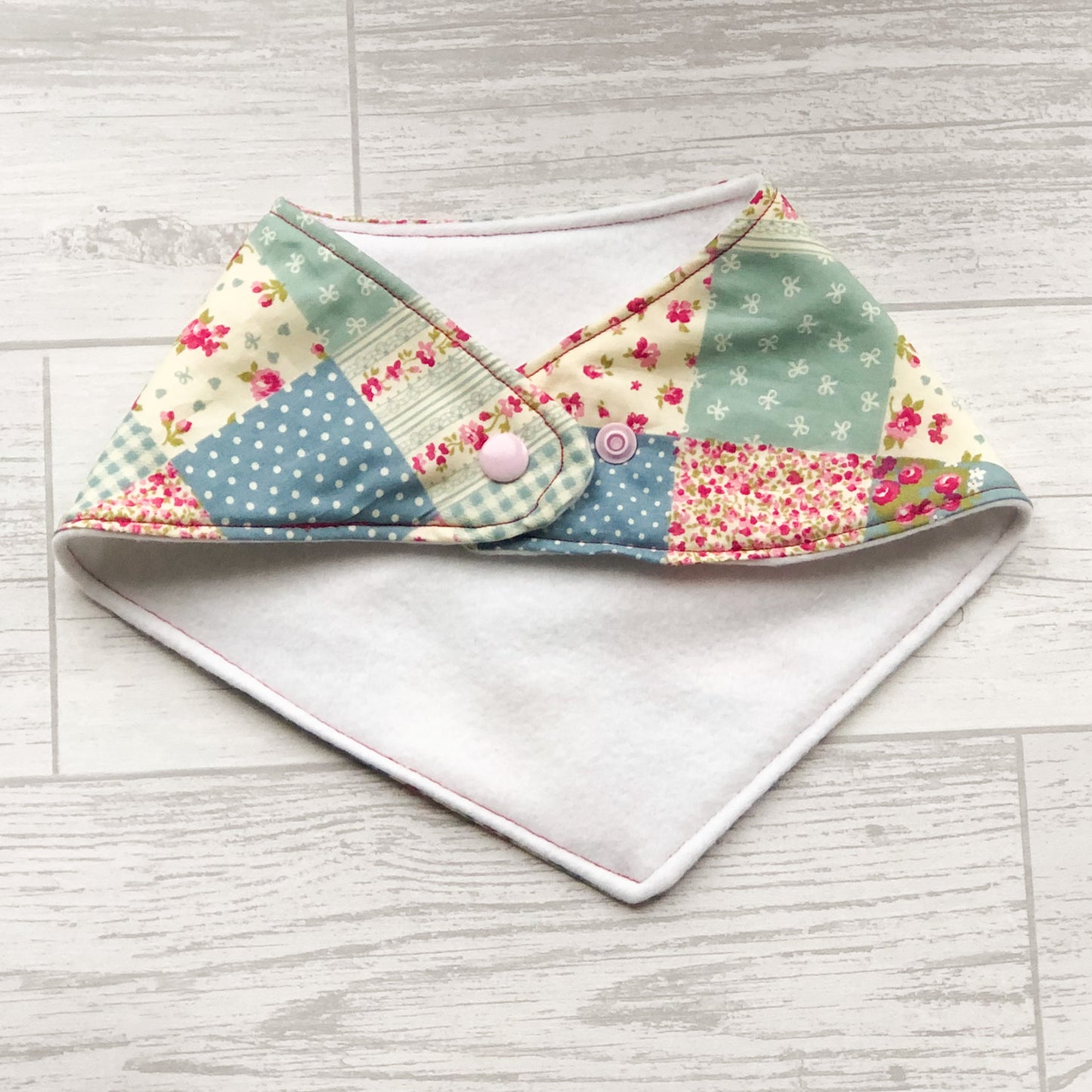 Patchwork Style Baby Bandana Bib