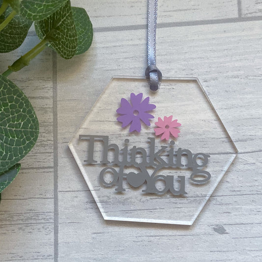 Thinking of You Acrylic Decoration, Sympathy Keepsake