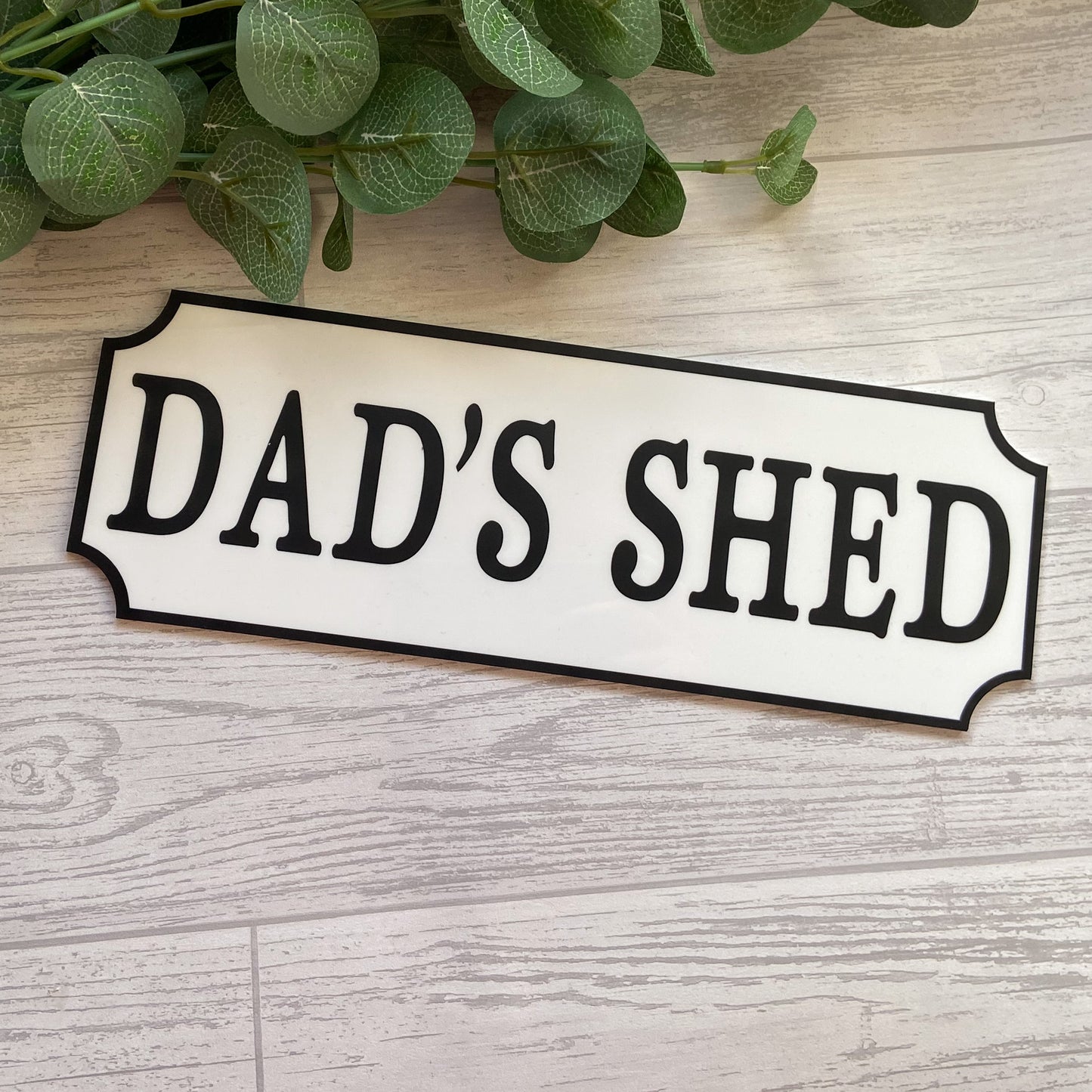 'Dad's Shed' Street Sign - Vintage Style Shed Railway Sign