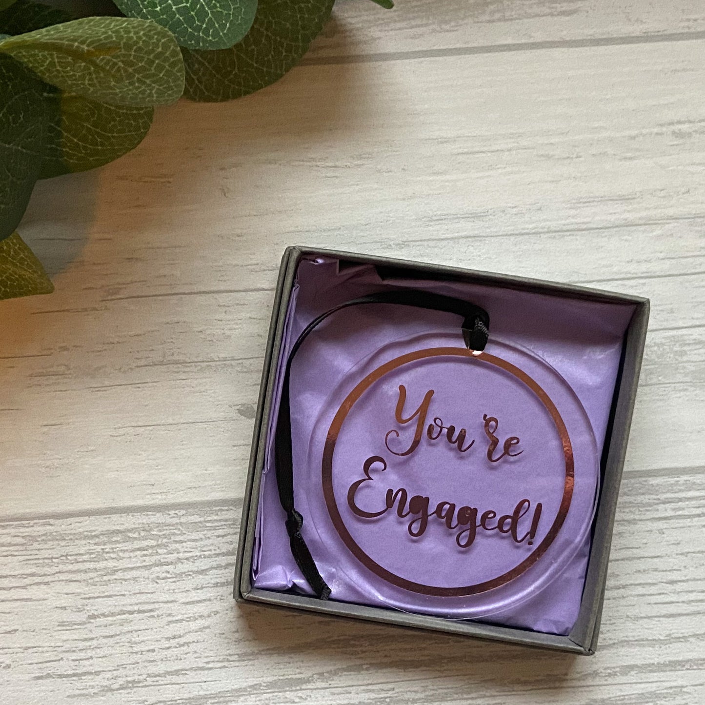 "You're Engaged!" Keepsake Acrylic Decoration, Engagement Gift, Engagement Keepsake