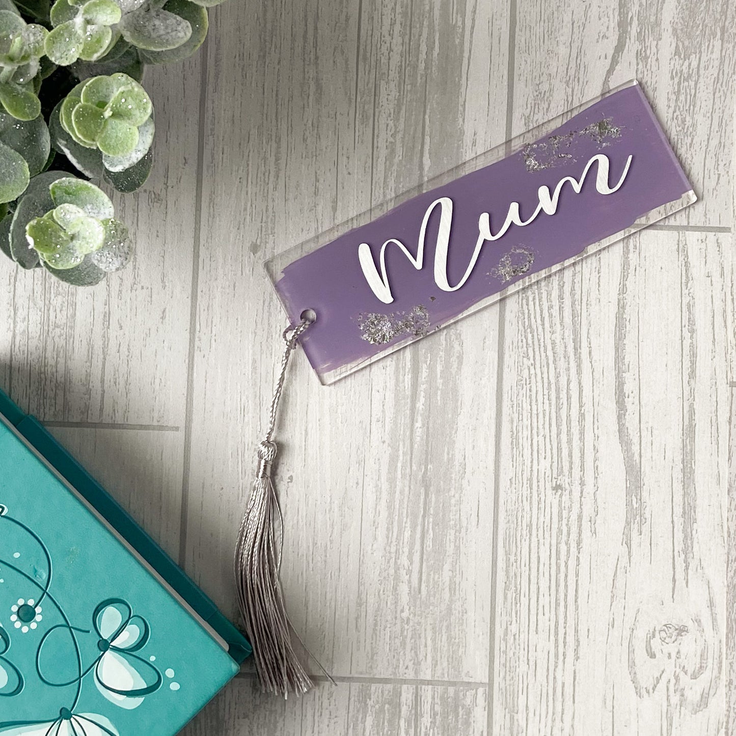 Hand Painted Acrylic Bookmark - 'Mum' - Gift For Mum