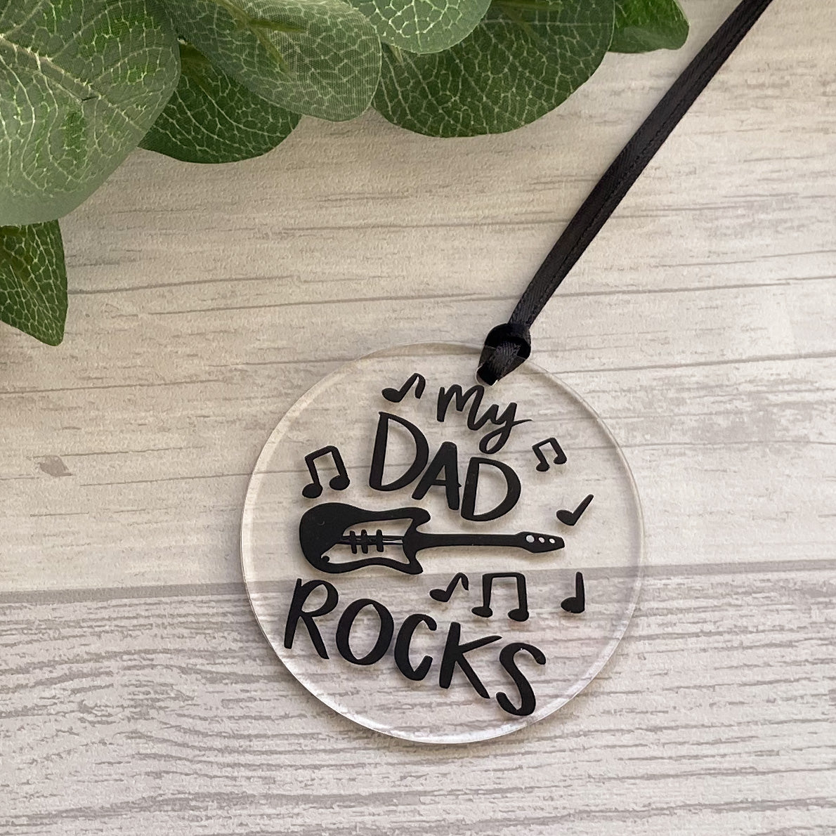 'My Dad Rocks' Acrylic Decoration - Dad Acrylic Hanging Sign