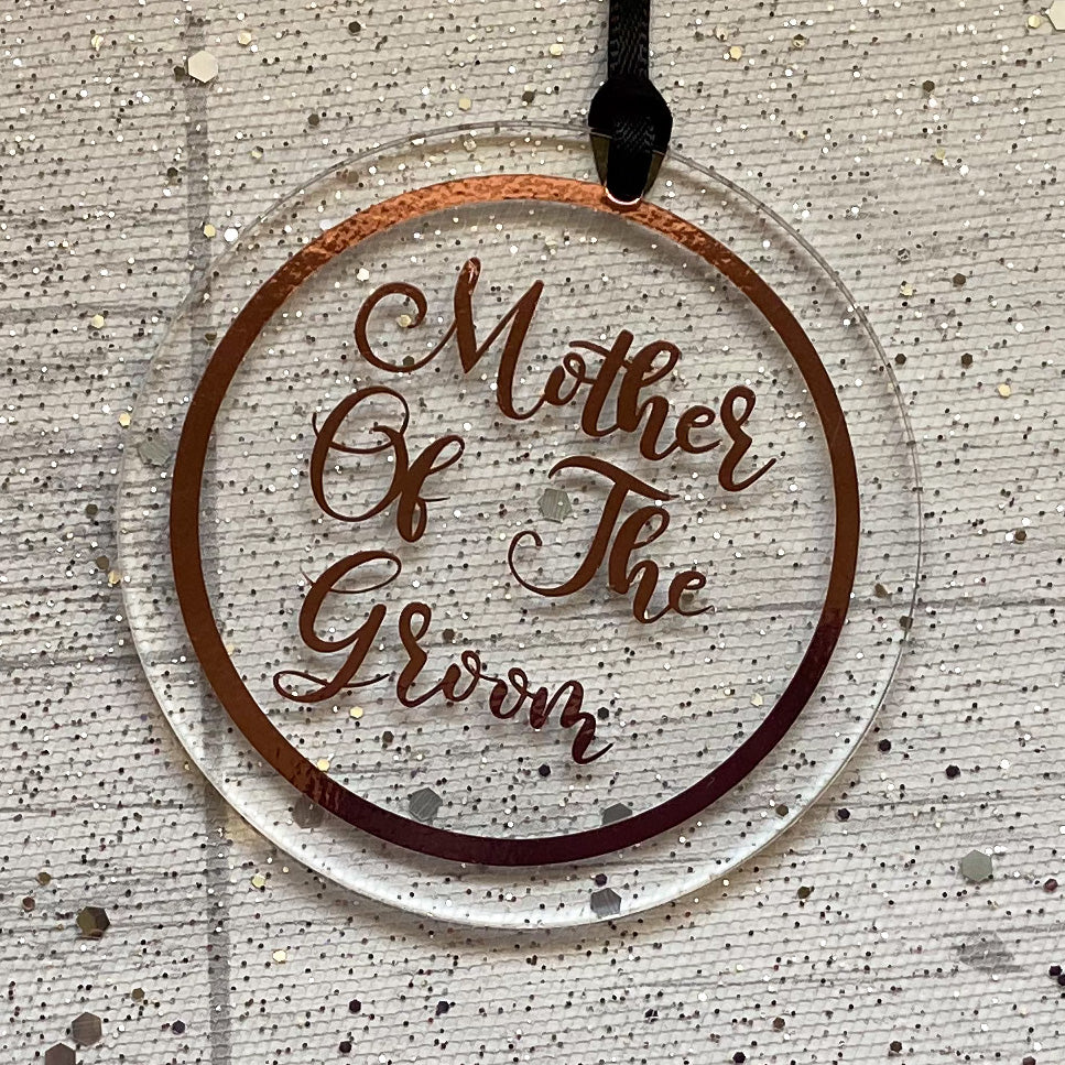 Mother Of The Groom Wedding Keepsake Acrylic Decoration, Bridal Party Gift, Wedding Gift