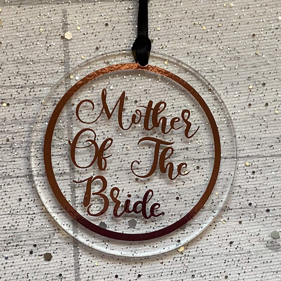 Mother Of The Bride Wedding Keepsake Acrylic Decoration, Bridal Party Gift, Wedding Gift