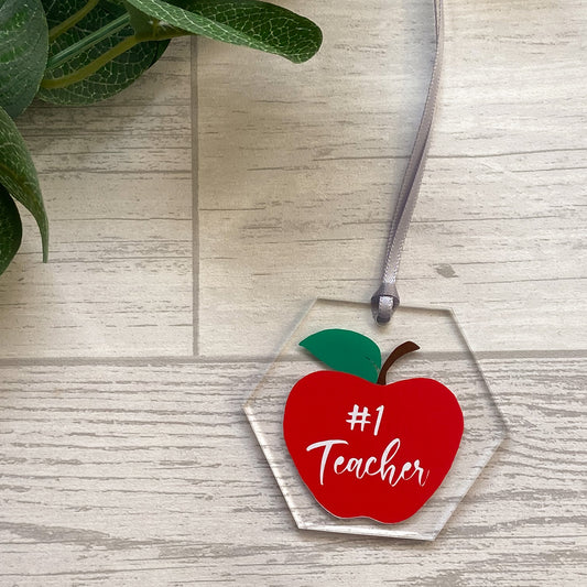 #1 Teacher Acrylic Decoration