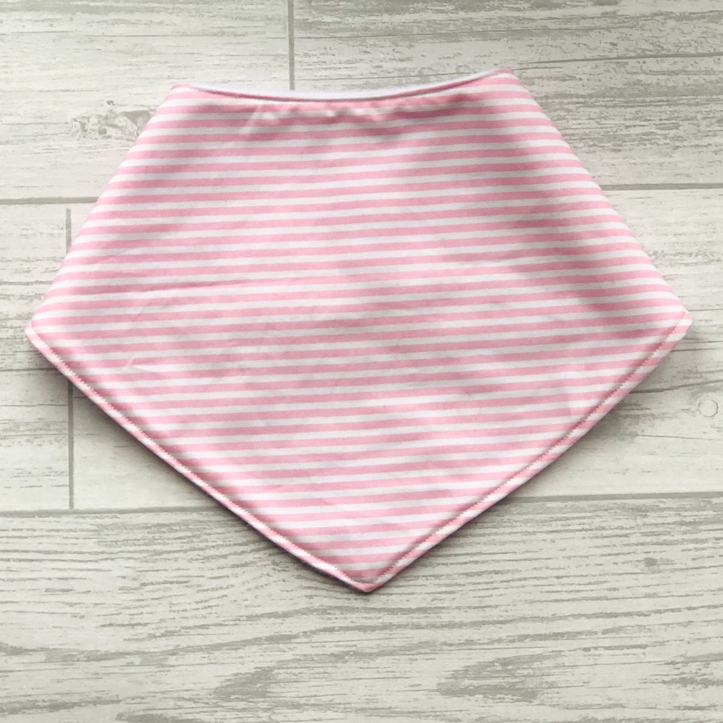 Pink Striped Baby Bandana Bib