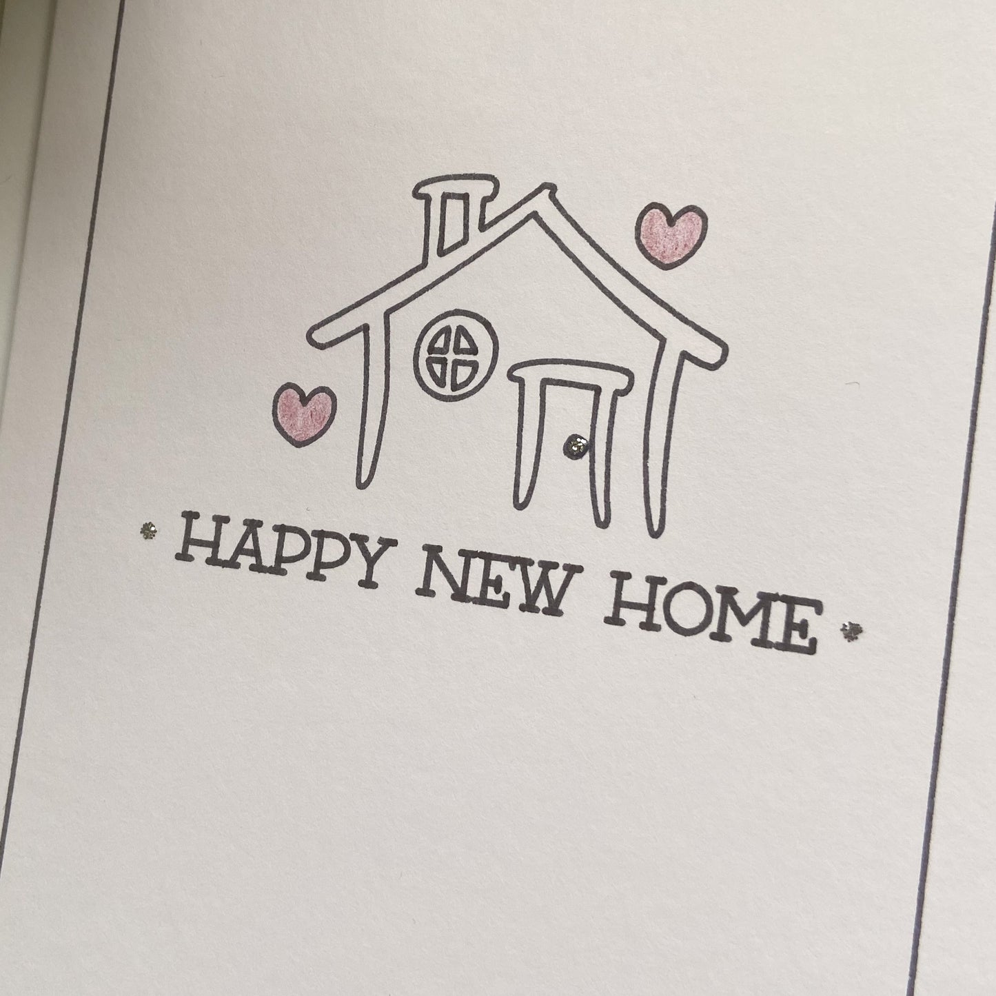 Outline Design New Home Greetings Card