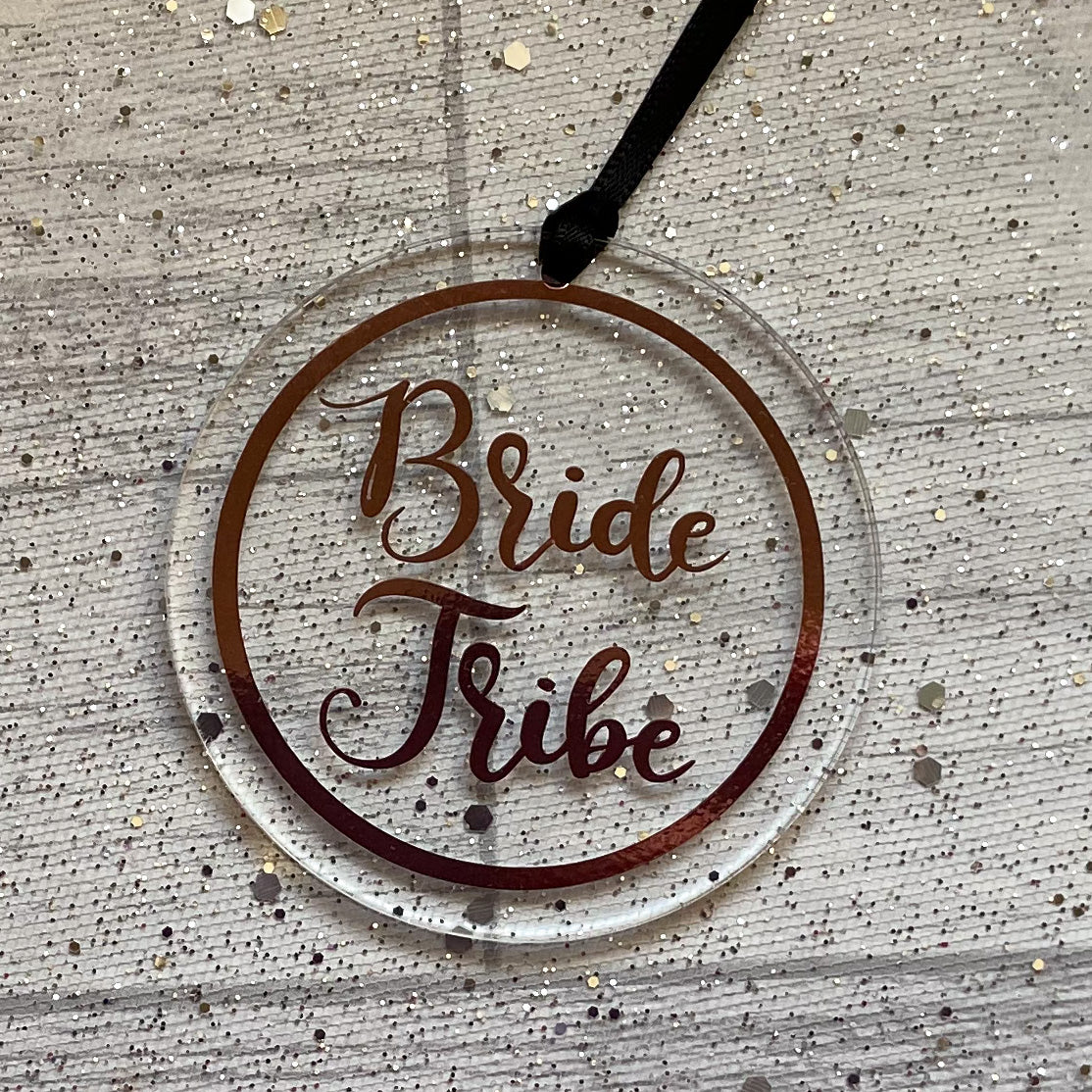 Bride Tribe Wedding Keepsake Acrylic Decoration, Bridal Party Gift, Hen Party Gift