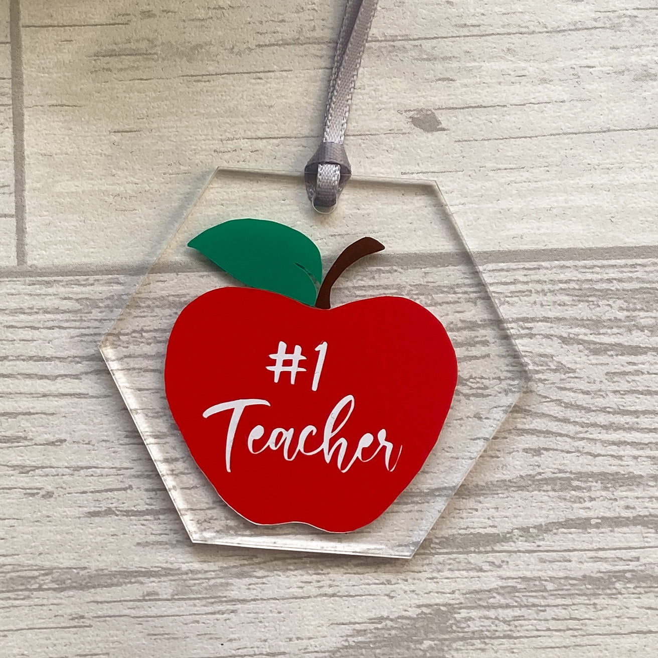 #1 Teacher Acrylic Decoration