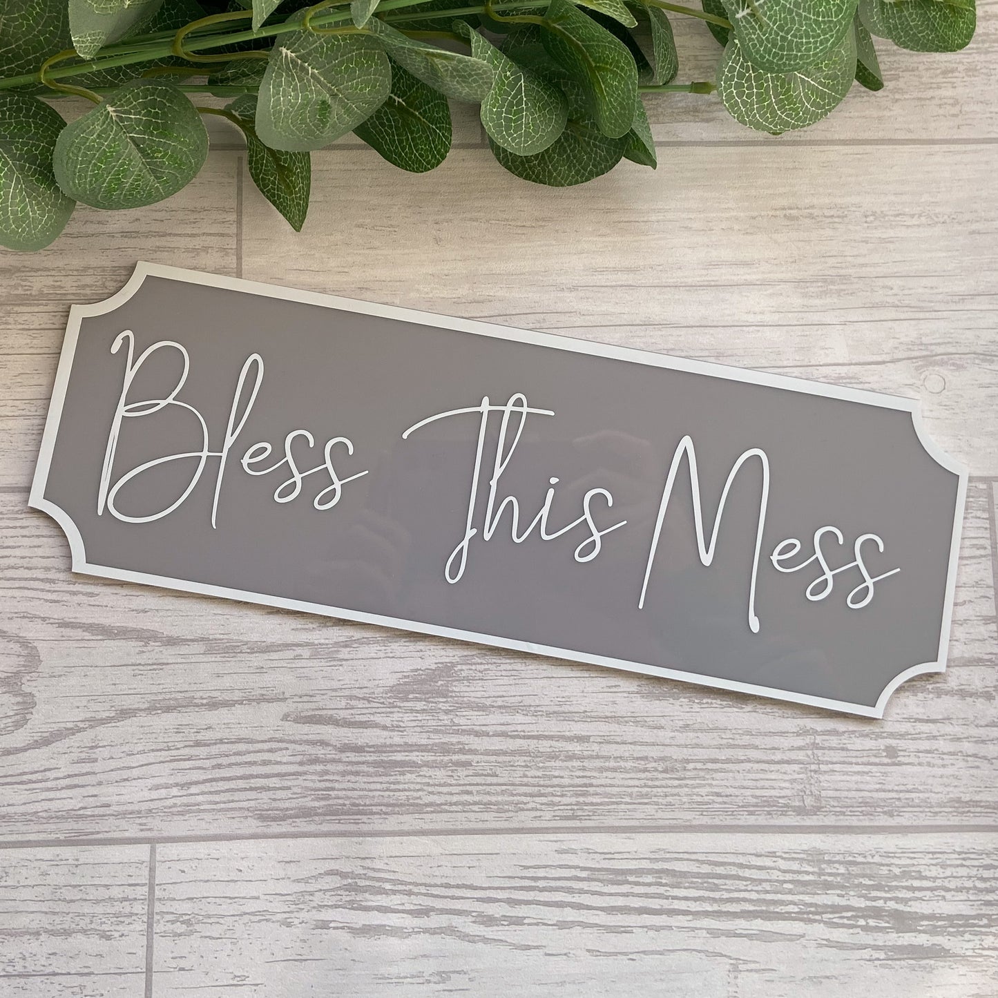 'Bless This Mess' Street Sign - Vintage Style Sentiment Railway Sign