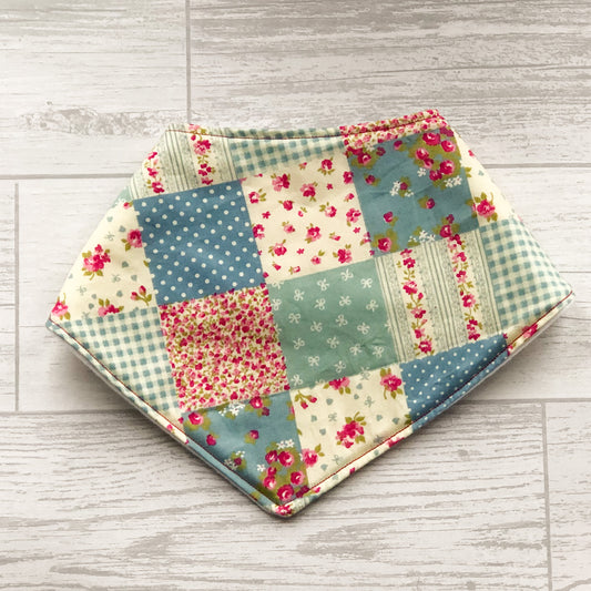 Patchwork Style Baby Bandana Bib