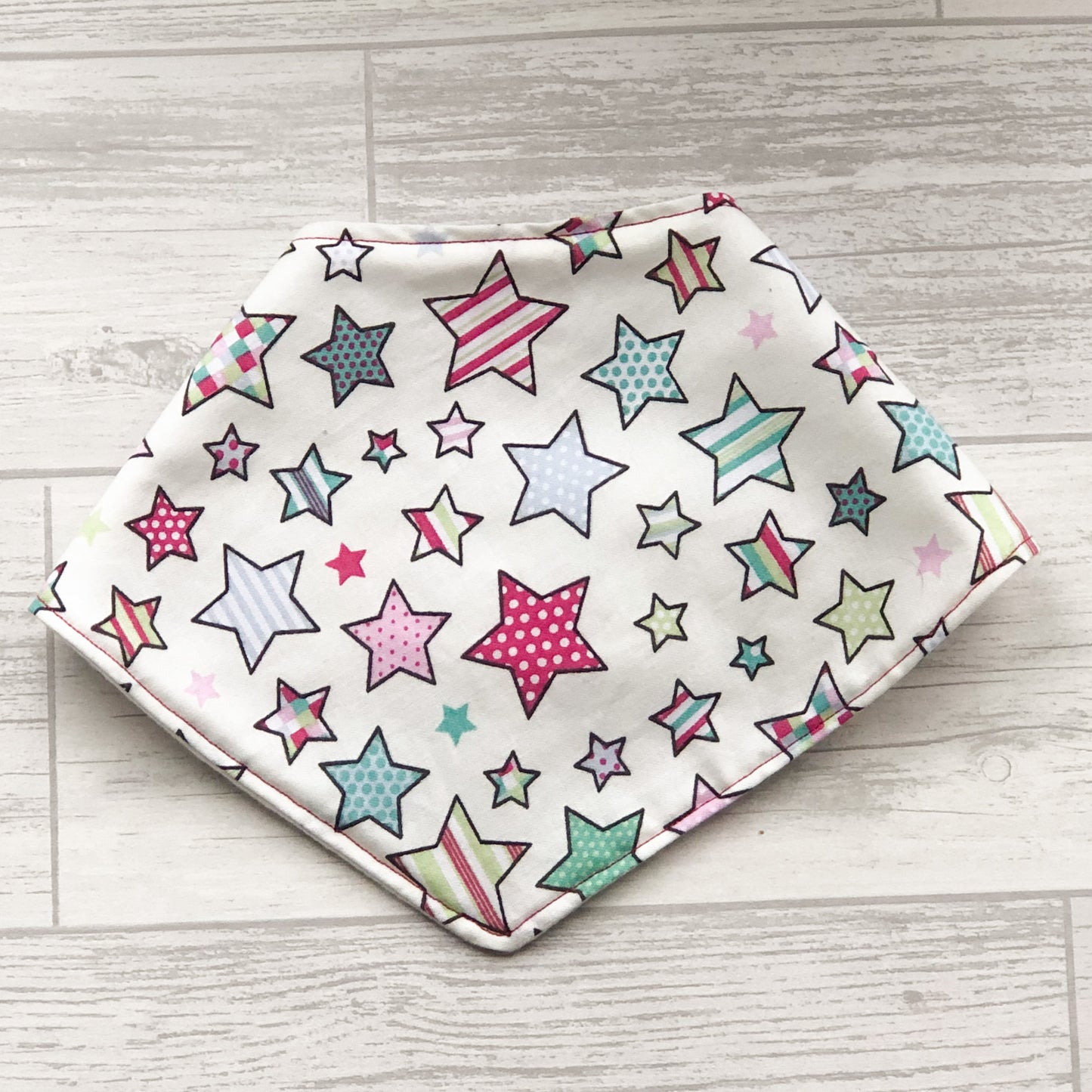 Pink Stars Baby Bandana Bib